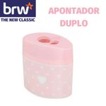 Apontador Duplo Estampado BRW - para Lápis Normal e Jumbo Tons Pastel