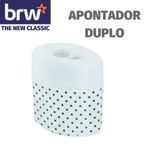 Apontador Duplo Estampado BRW - para Lápis Normal e Jumbo Tons Pastel