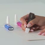 Caneta Borracha 3 em 1 Mercur - Azul, Rosa ou Preta