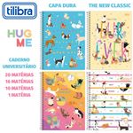 Caderno Universitário Capa Dura Tilibra Hug Me Fofo Gatinho Cachorro - 20, 16, 10 e 1 Matéria