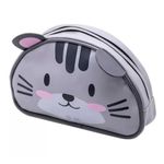 Estojo Estampado Divertido BRW Formato Animais - Panda Cachorro Gato Fofo