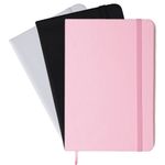 Caderneta sem Pauta BRW Capa Dura A5 80 Folhas 80g/m² Tons Pastel e Vintage A5 - Estilo Moleskine