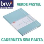 Caderneta sem Pauta BRW Capa Dura A5 80 Folhas 80g/m² Tons Pastel e Vintage A5 - Estilo Moleskine