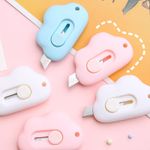 Mini Estilete Fofo Nuvem Tilibra Tom Pastel - Rosa, Azul e Branco