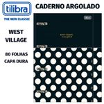 Caderno Argolado Universitário Fichário Tilibra com Elástico - West Village, Happy, Soho, Magic