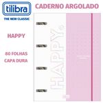 Caderno Argolado Universitário Fichário Tilibra com Elástico - West Village, Happy, Soho, Magic