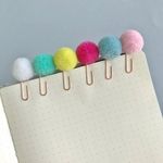 Clipes para Papel Pompom BRW Fofo - 6 Cores