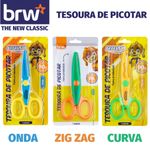 Tesoura de Picotar BRW - Zig Zag - Onda - Curva