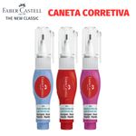 Mini Caneta Corretiva Faber Castell 4ml - Vermelha, Rosa, Azul