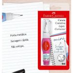 Mini Caneta Corretiva Faber Castell 4ml - Vermelha, Rosa, Azul