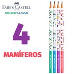 Kit Lápis Faber Castell 2B Corpo Decorado Glitter Glitz