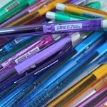 Kit Caneta Esferográfica Retrátil BRW Ponta Fina - Escrita Azul