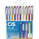 Kit Caneta Cis Trio Ponta Fina 0.7mm