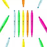 Marca Texto Cis Lumini Duo Ponta Dupla - Kit ou Unidade