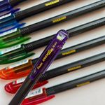Kit Caneta Gel Pentel Energel Makkuro Ponta Fina - 0,5mm ou 0,7mm
