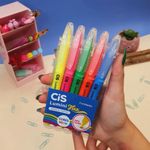 Kit Marca Texto Cis Lumini Flex Ponta Flexível - Tom Pastel e Neon