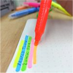 Kit Marca Texto Cis Lumini Flex Ponta Flexível - Tom Pastel e Neon