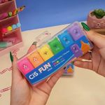 Kit Mini Marca Texto Cis Fun - Fofo Bichinhos Animais Formato Ursinho - Neon e Pastel