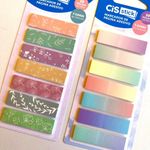 Kit Marcador de Página Adesivo Cis Stick 7 Blocos de 20 Folhas - Degradê Holográfico Floral Boho Move