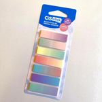 Kit Marcador de Página Adesivo Cis Stick 7 Blocos de 20 Folhas - Degradê Holográfico Floral Boho Move