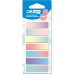 Kit Marcador de Página Adesivo Cis Stick 7 Blocos de 20 Folhas - Degradê Holográfico Floral Boho Move