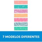 Kit Marcador de Página Adesivo Cis Stick 7 Blocos de 20 Folhas - Degradê Holográfico Floral Boho Move