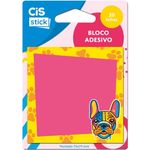 Bloco Notas Adesivas Cis Rosa Cachorro Fofo 20 Folhas