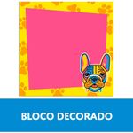Bloco Notas Adesivas Cis Rosa Cachorro Fofo 20 Folhas