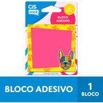 Bloco Notas Adesivas Cis Rosa Cachorro Fofo 20 Folhas