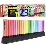 Kit Marca Texto Stabilo Boss - Neon - Tom Pastel - Novas Cores - Completo