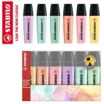 Kit Marca Texto Stabilo Boss - Neon - Tom Pastel - Novas Cores - Completo