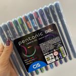 Kit Caneta Gel Cis Pentonic - Coloridas Ponta Fina e Média