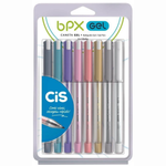 Kit Caneta Gel Cis BPX - Branca, Ouro, Prata, Tons Pastel 1,0mm 0,7mm