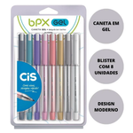 Kit Caneta Gel Cis BPX - Branca, Ouro, Prata, Tons Pastel 1,0mm 0,7mm
