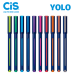 Kit Caneta Cis Yolo Ponta Fina 0.7mm - Coloridas