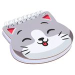 Caderno Fofo BRW Pets Best Friend Pautado Formato Animais - Gatinho e Cachorrinho
