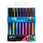 Kit Caneta Cis Move Degradê 0.7mm - Coloridas