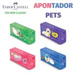 Apontador com Depósito Faber Castell Pets - Gatinho e Cachorrinho Fofo