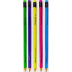 Kit Lápis com Borracha Cis Neon - Apontador e Borracha