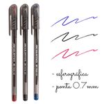 Kit Caneta My-Tech Jocar Office Ponta Fina 0.7mm