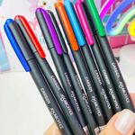 Kit Caneta Jocar Office Carbon Colorida Ponta Fina 0.7mm