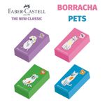 Borracha Faber Castell Pets Tom Pastel Fofa - Gatinho ou Cachorro