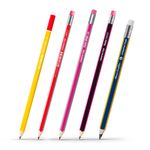 Kit Lápis de Madeira Compactor 2B ou HB N°2 - Com ou Sem Borracha