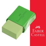 Borracha Faber Castell com Capa Plástica Protetora Neon - Rosa, Verde, Laranja e Amarelo
