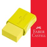 Borracha Faber Castell com Capa Plástica Protetora Neon - Rosa, Verde, Laranja e Amarelo