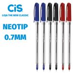 Kit Caneta Cis Neotip Ponta Fina Agulha 0.7mm - Ideal para ENEM