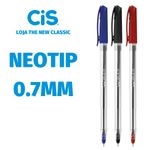Kit Caneta Cis Neotip Ponta Fina Agulha 0.7mm - Ideal para ENEM