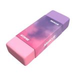 Borracha Mercur Natural Bicolor Degradê Tons Pastel Lilás Rosa e Verde Azul