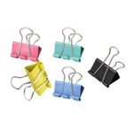 Prendedores de Papel Binder Clips Tom Pastel e Preto BRW - Kit ou Unidade