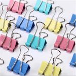 Prendedores de Papel Binder Clips Tom Pastel e Preto BRW - Kit ou Unidade